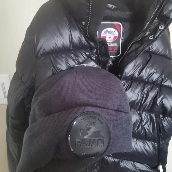 🥶HOST PICK🥶PAJAR Jeremiah Puffer Authentic Winter Jacket gift Knit Hat Mens L - Picture 13 of 16